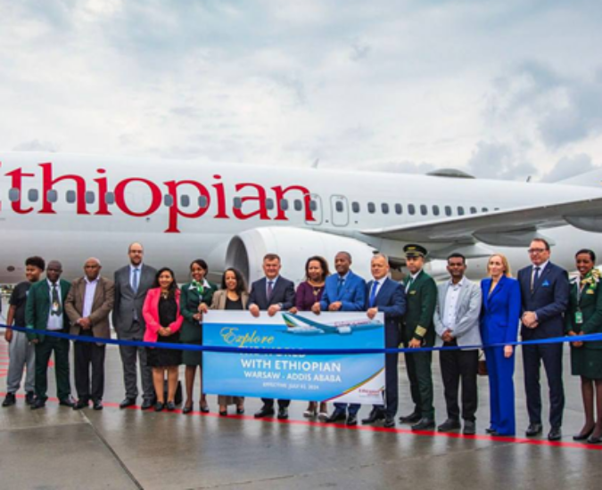 Ethiopian Airlines inaugura il nuovo volo per Varsavia, Polonia